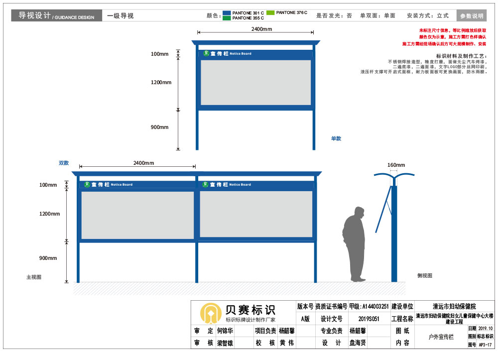 医院宣传栏标识设计